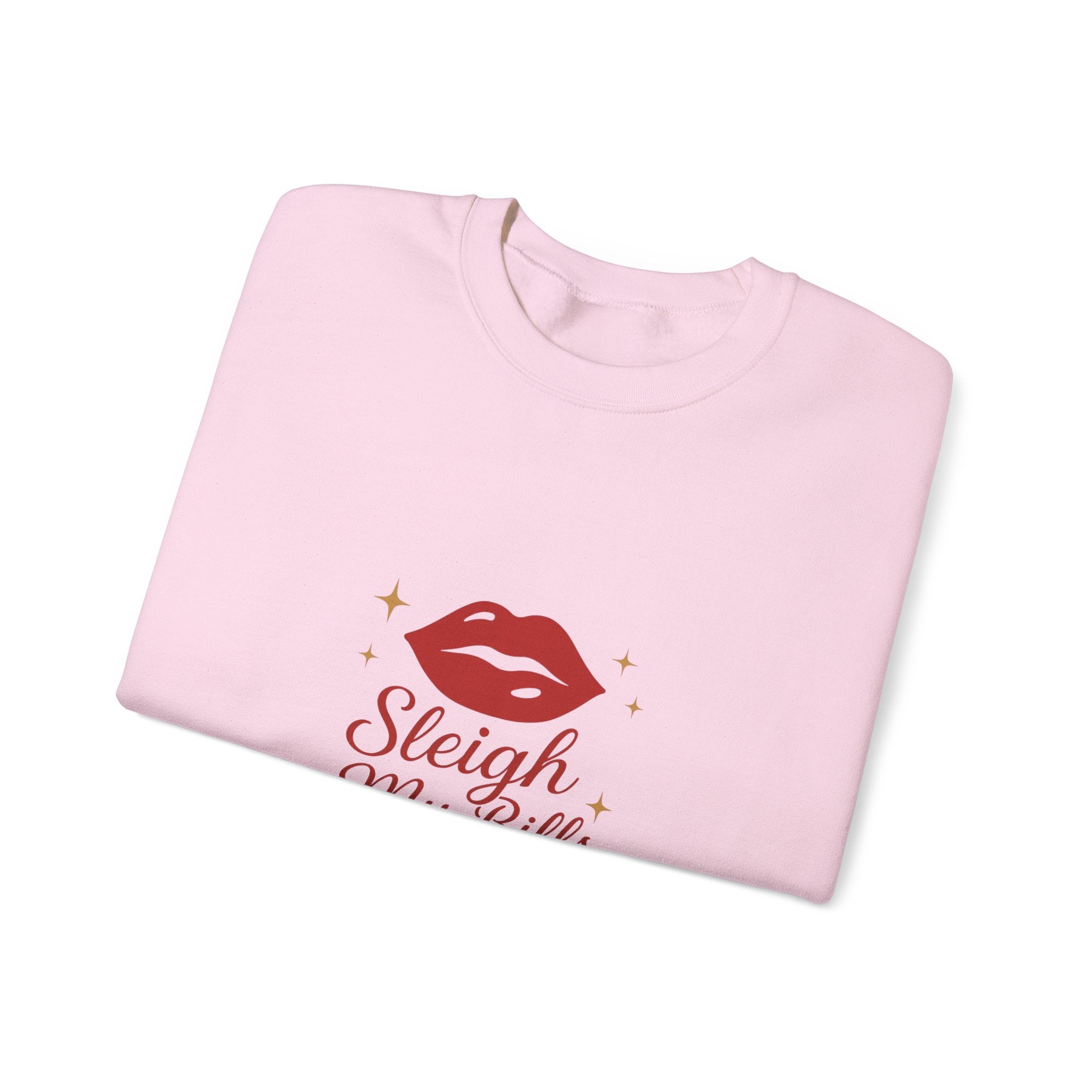 Sleigh My Bills Baby Sweatshirt – Holiday Lip Graphic Crewneck