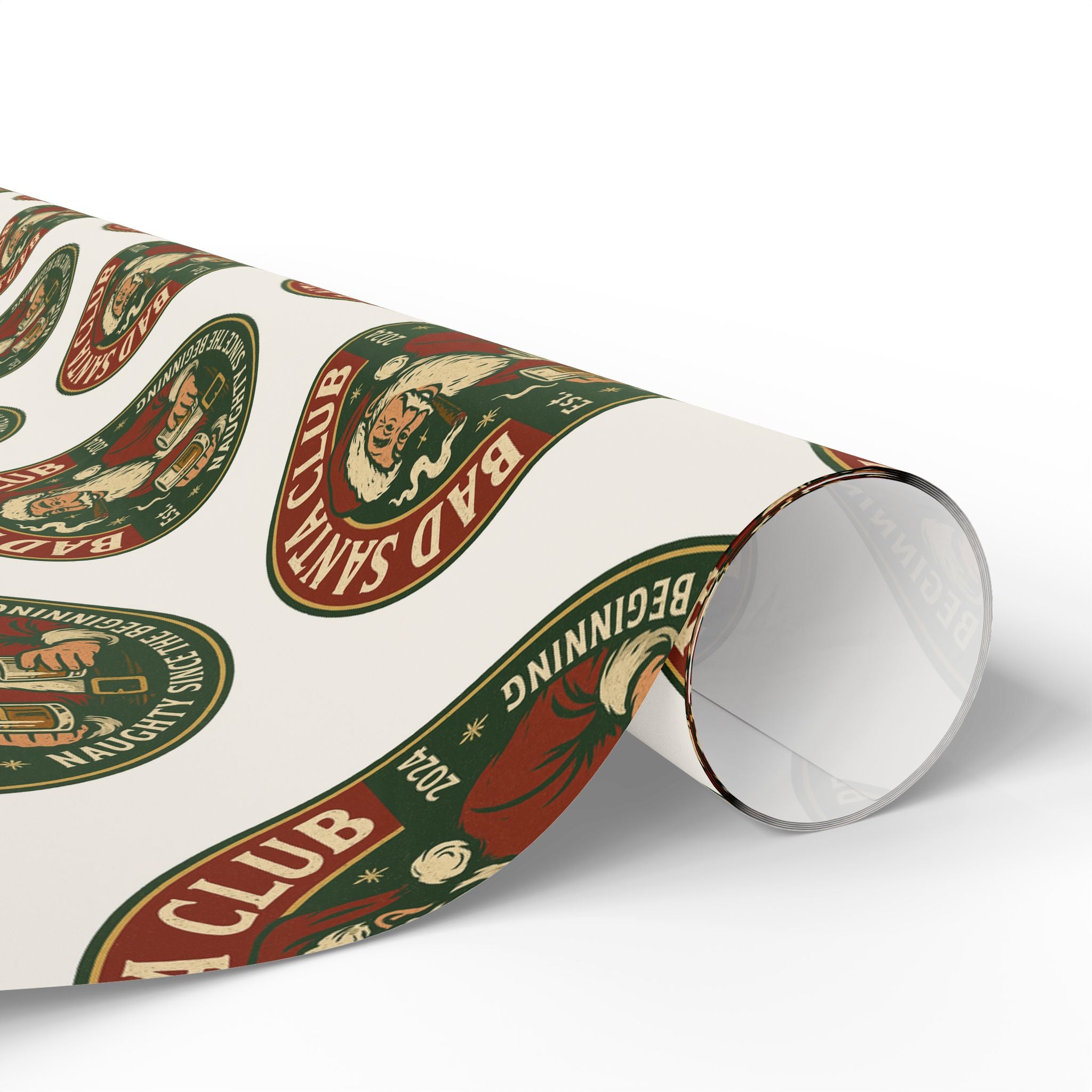 Vintage Ski Club Wrapping Paper — Retro Alpine Holiday Gift Wrap