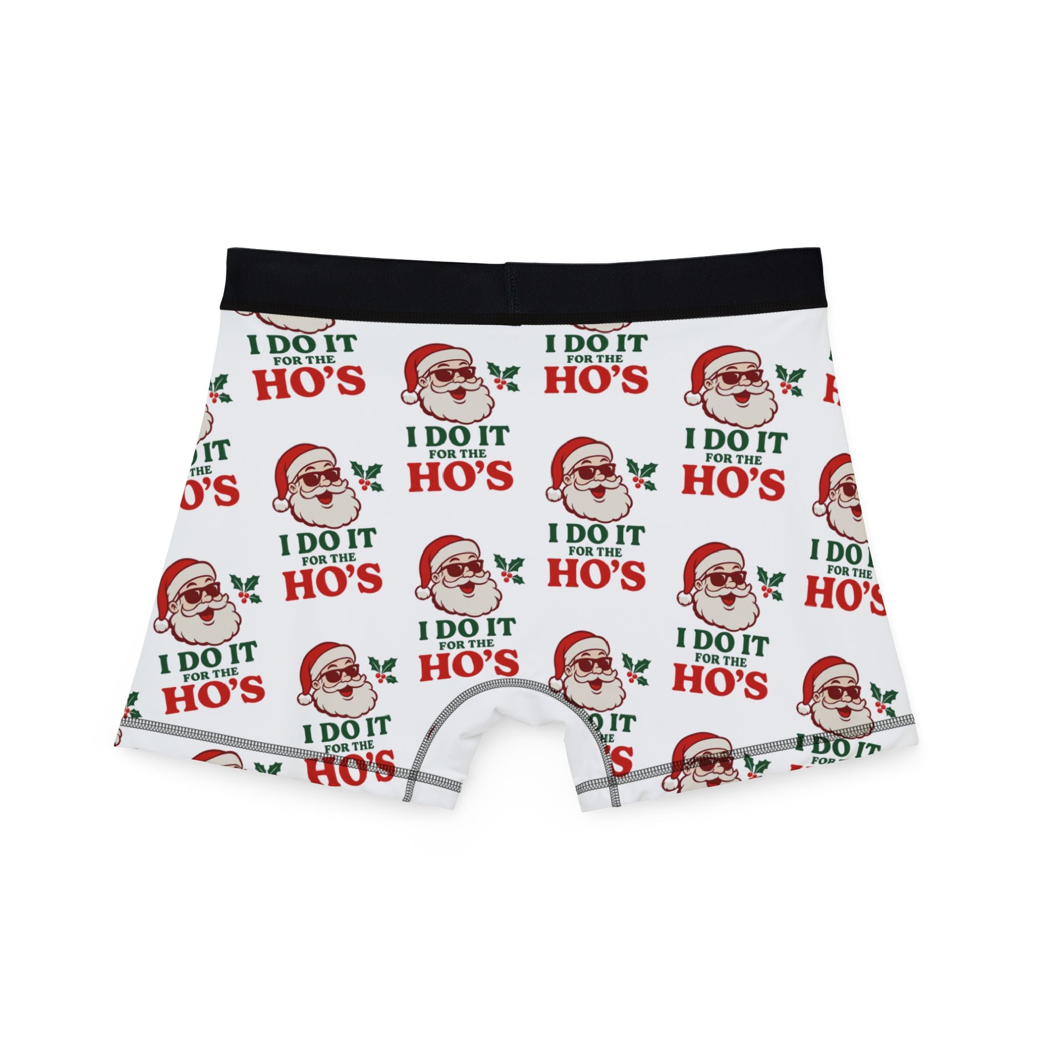 Christmas Boxer Shorts — 'I Do It Ho's' Santa Print Men's Boxers