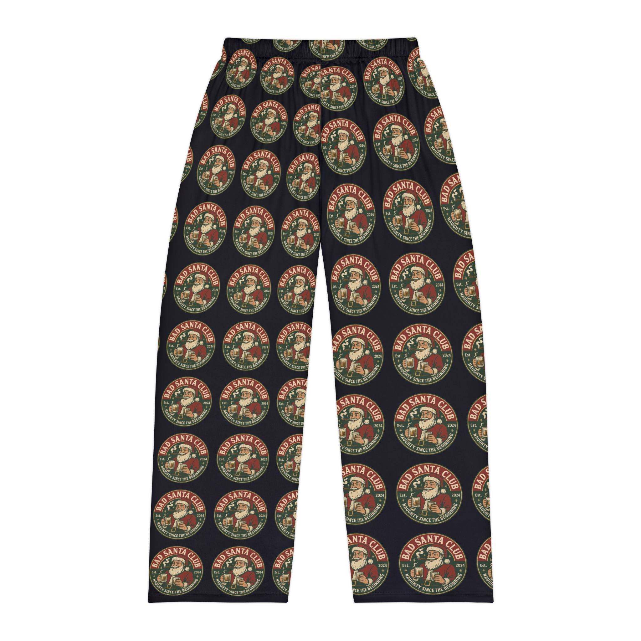 Christmas Santa Seal Pajama Pants – Vintage Holiday Men's Sleepwear