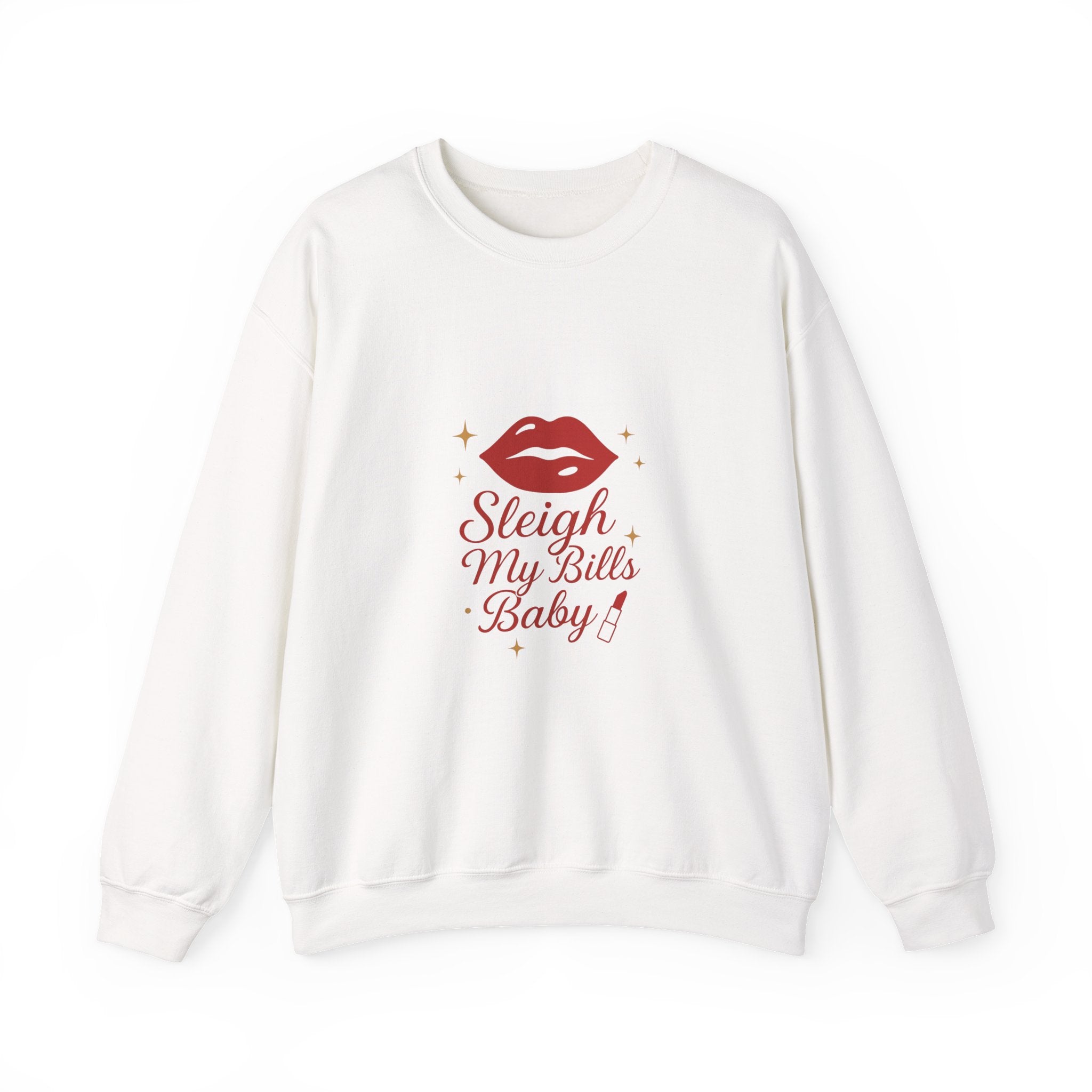 Sleigh My Bills Baby Sweatshirt – Holiday Lip Graphic Crewneck