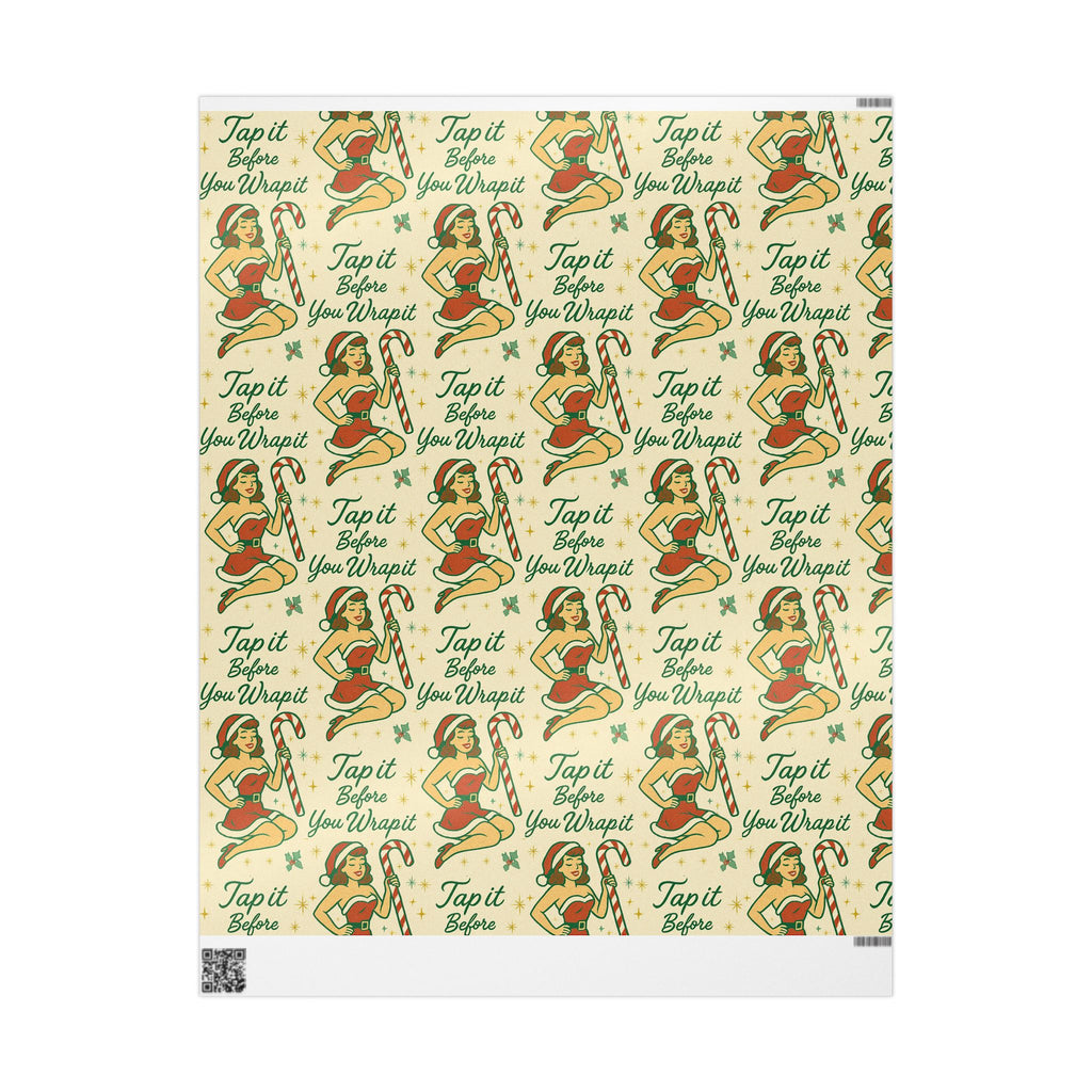 Tap It Before You Wrap It – Funny Christmas Wrapping Paper