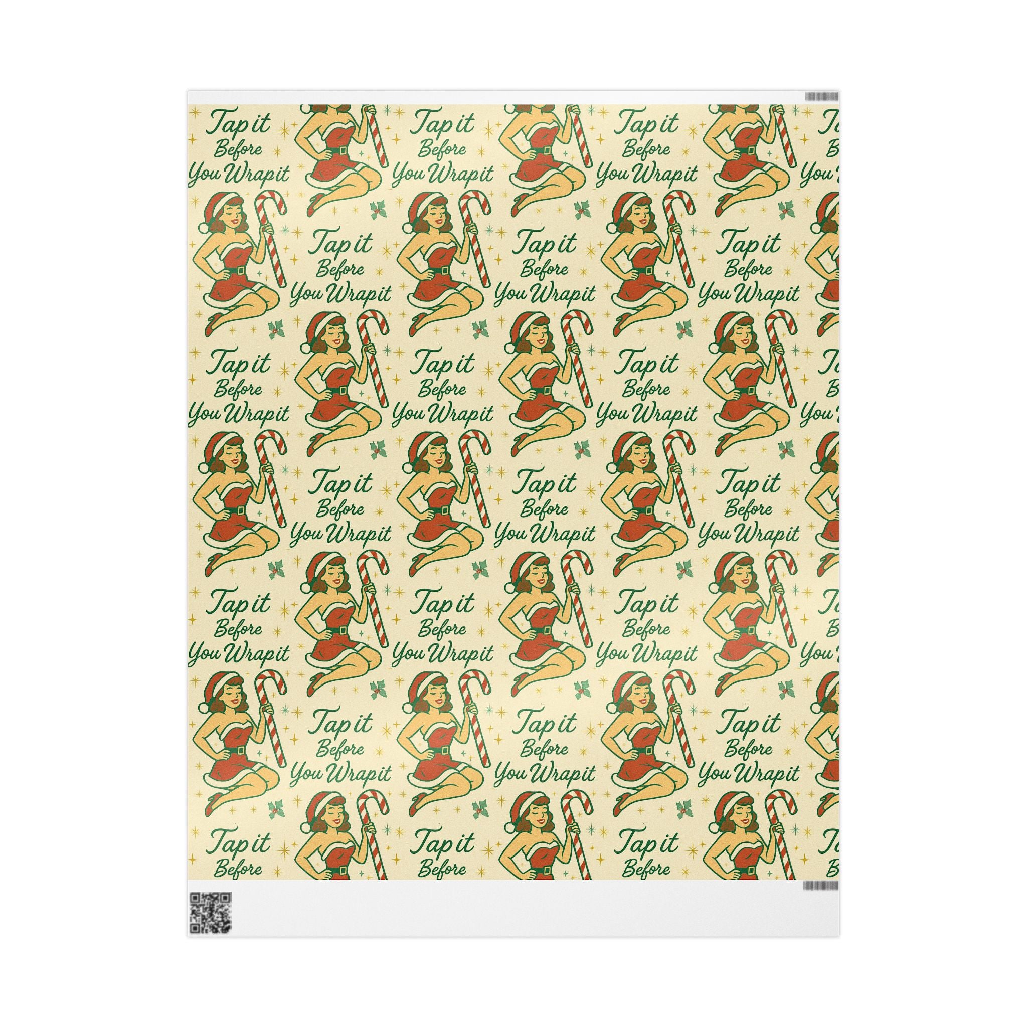 Tap It Before You Wrap It – Funny Christmas Wrapping Paper