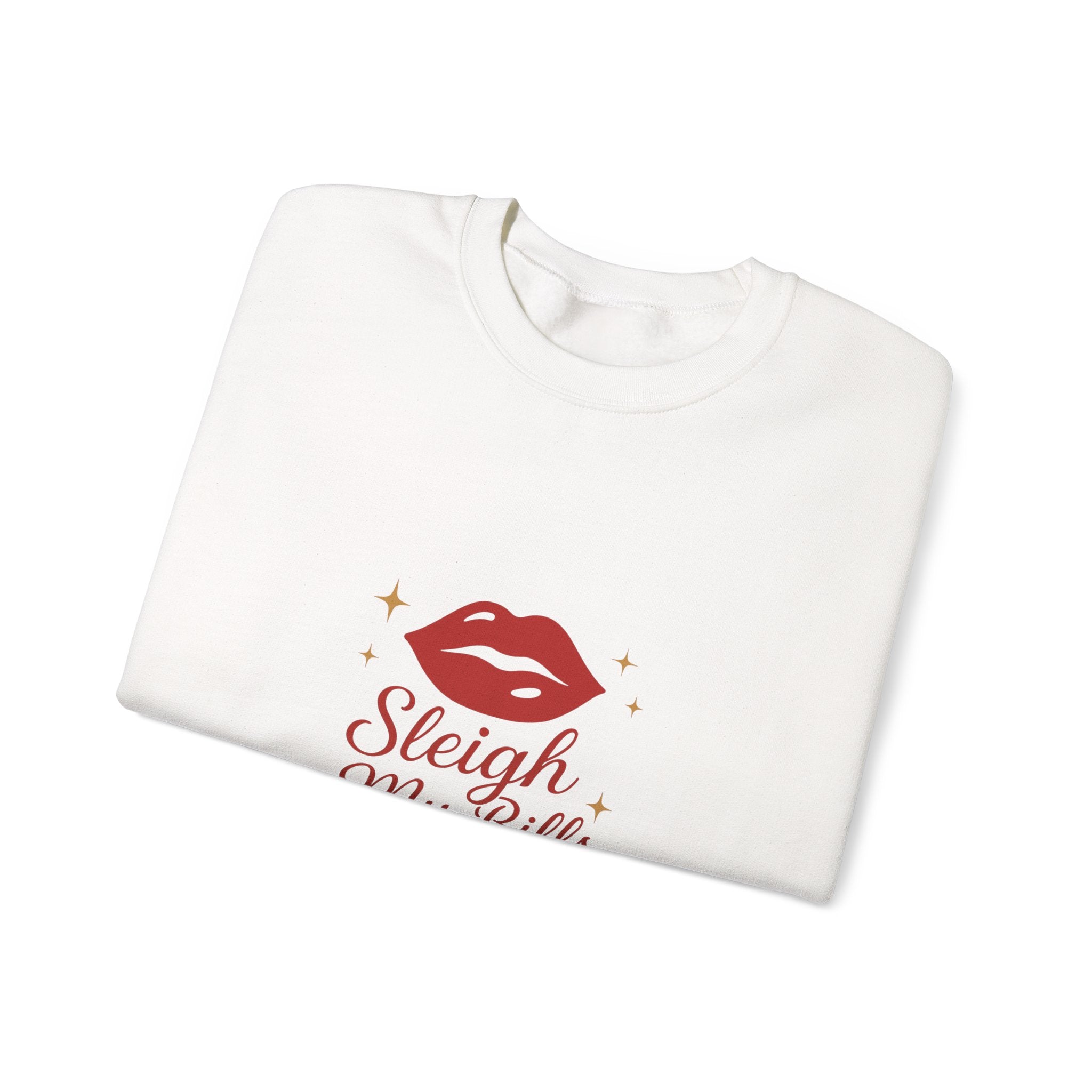 Sleigh My Bills Baby Sweatshirt – Holiday Lip Graphic Crewneck