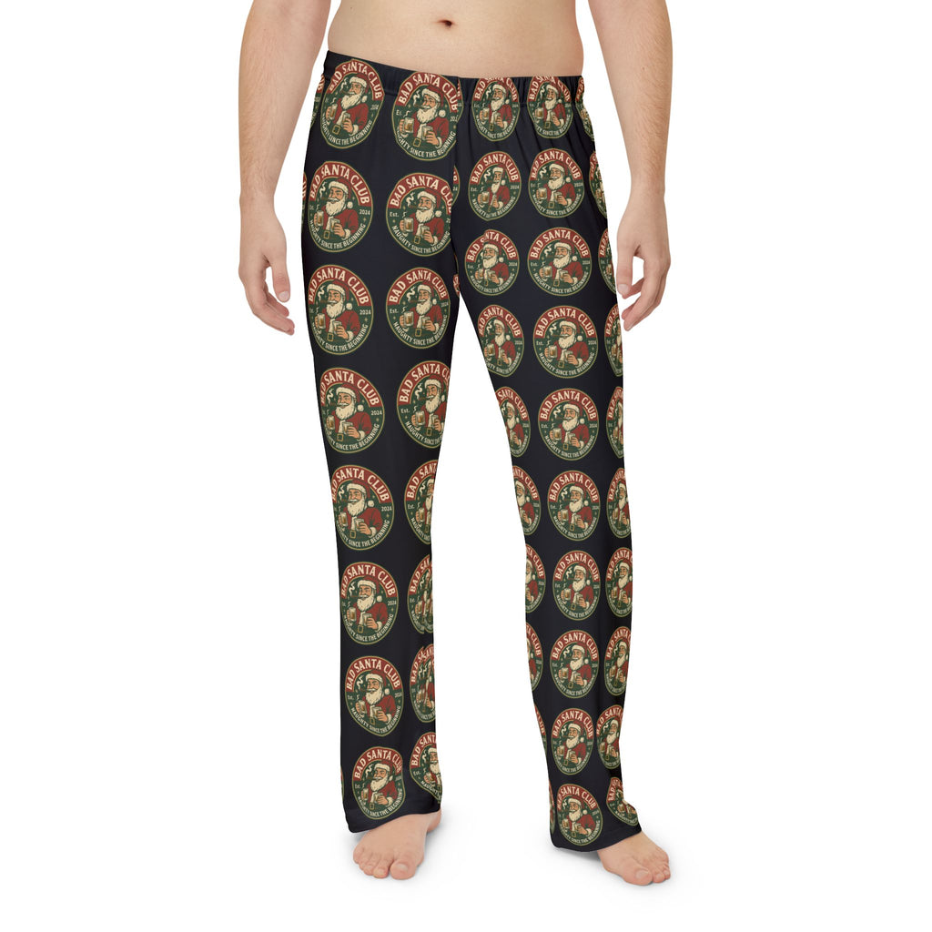 Christmas Santa Seal Pajama Pants – Vintage Holiday Men's Sleepwear