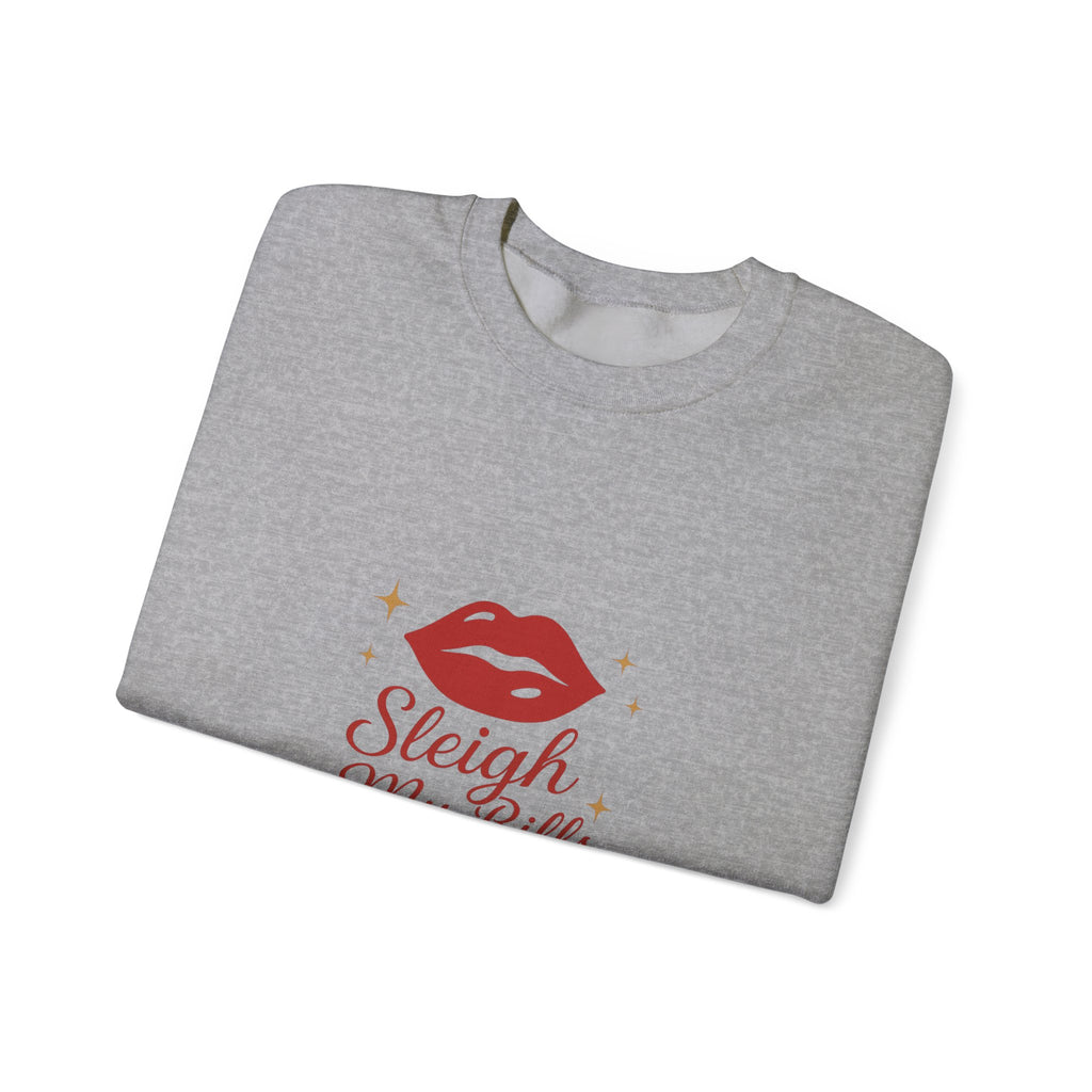 Sleigh My Bills Baby Sweatshirt – Holiday Lip Graphic Crewneck