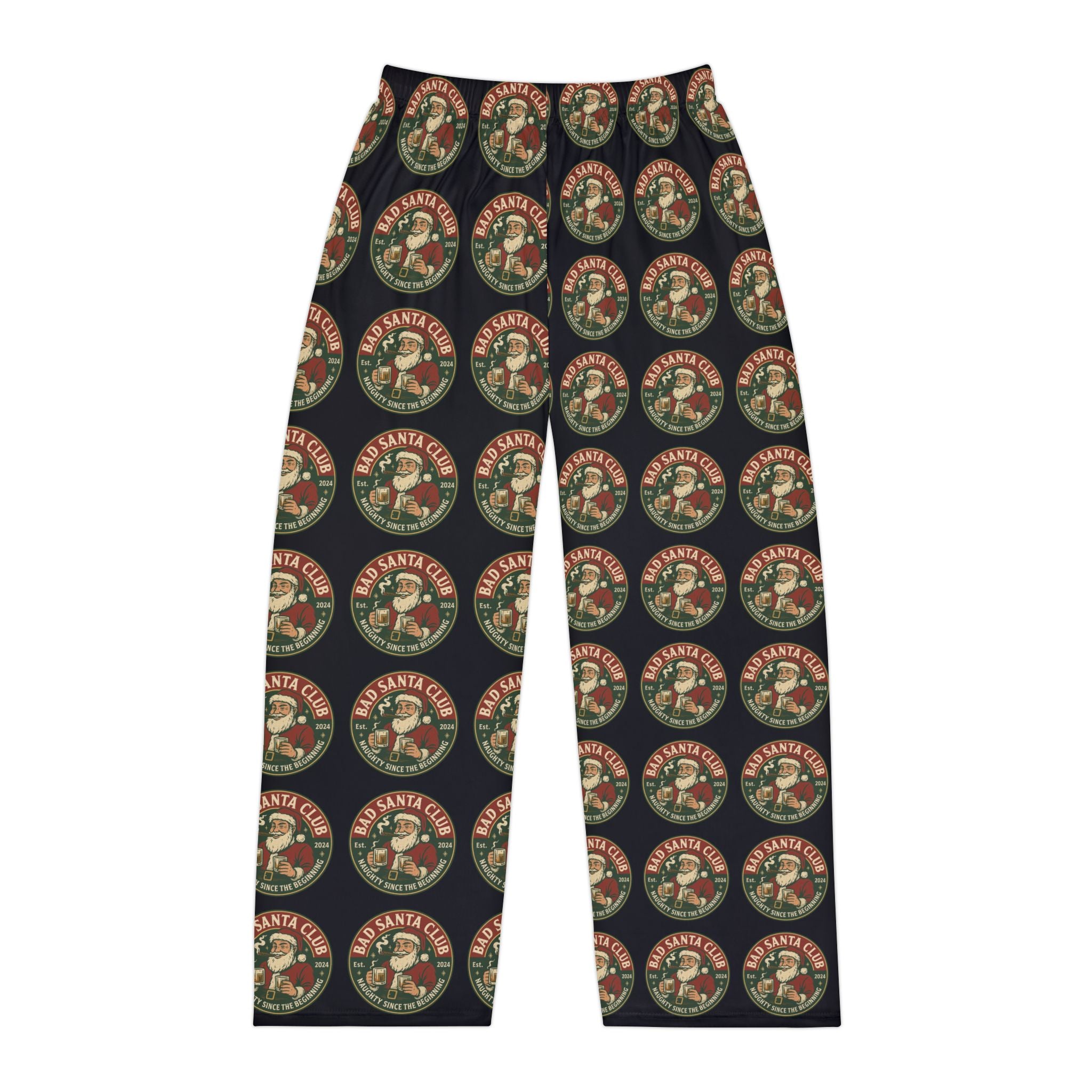 Christmas Santa Seal Pajama Pants – Vintage Holiday Men's Sleepwear