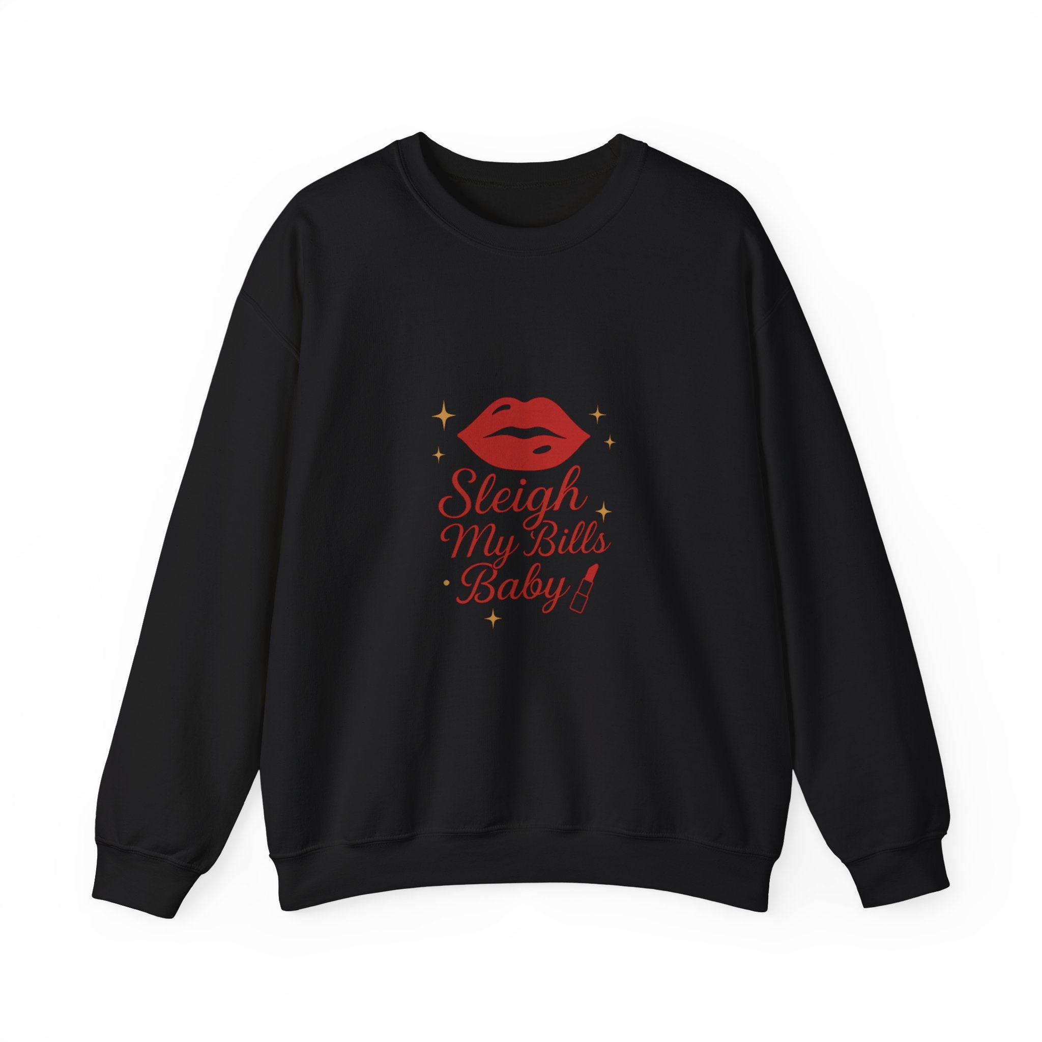 Sleigh My Bills Baby Sweatshirt – Holiday Lip Graphic Crewneck
