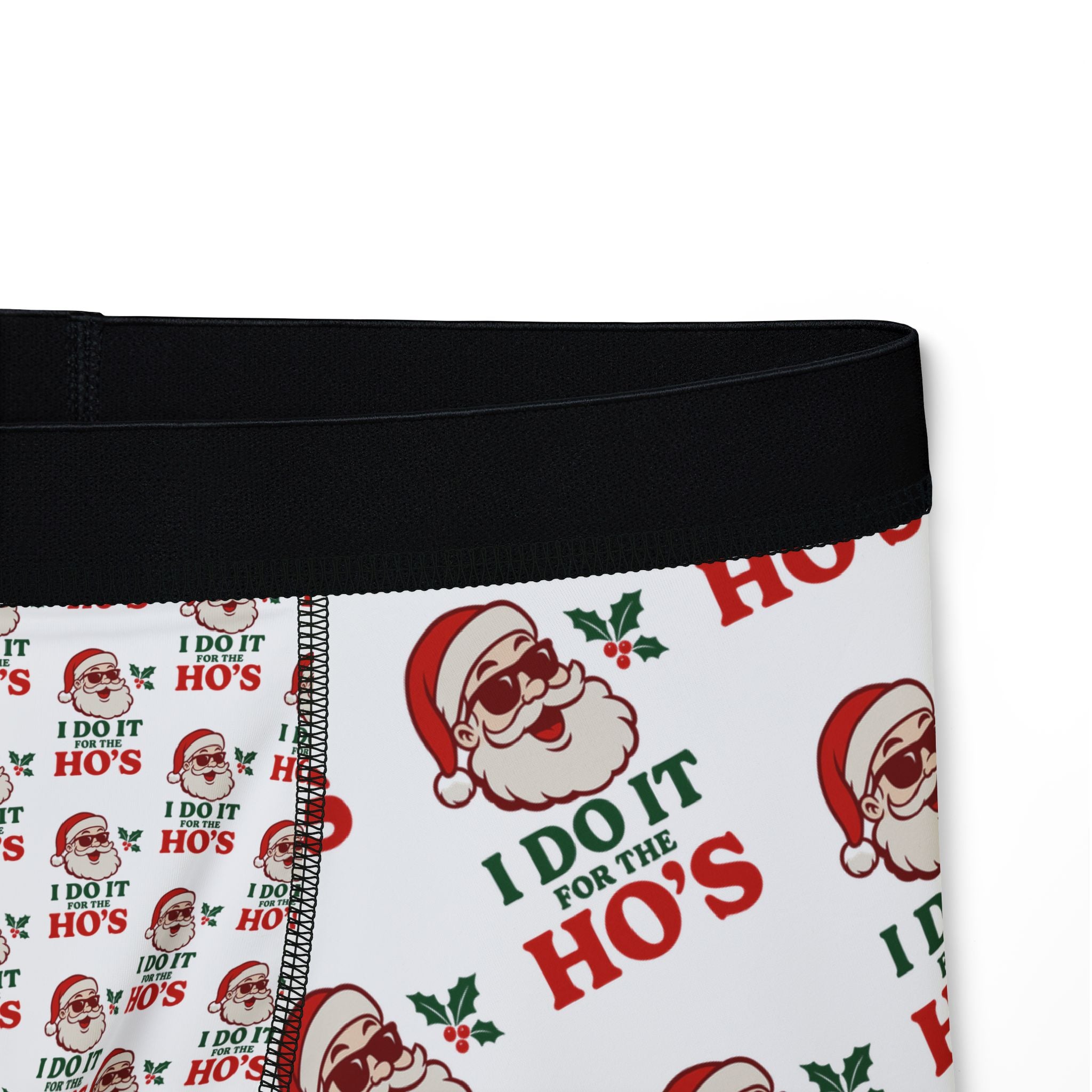 Christmas Boxer Shorts — 'I Do It Ho's' Santa Print Men's Boxers